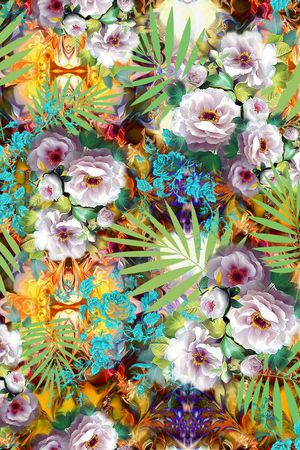 复古印花华亿平台图片