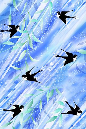 燕子印花华亿平台图片