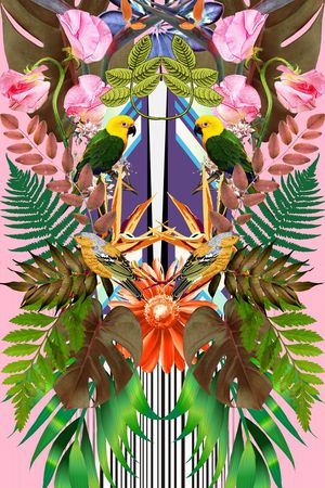 复古印花华亿平台图片