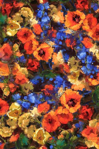 378419-满版油画花卉设计