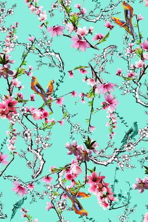 桃花印花华亿平台图片