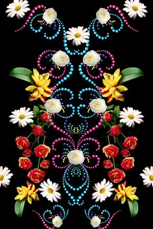 写实鲜花印花华亿平台图片