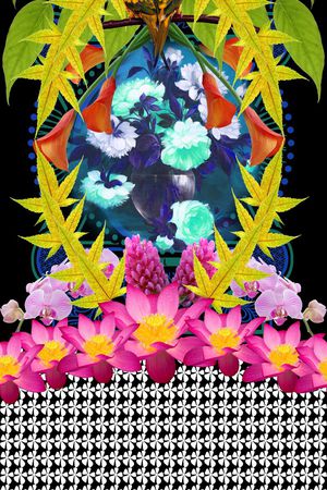 复古印花华亿平台图片