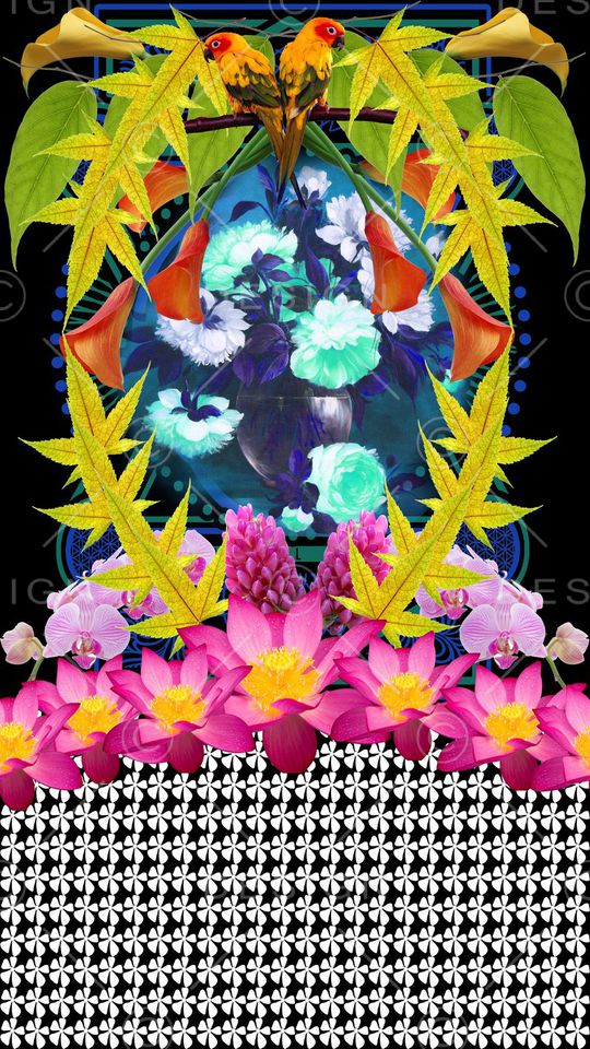 复古印花华亿平台图片