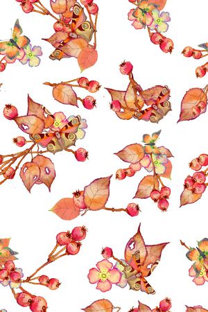 宫廷复古手绘水彩花卉印花华亿平台图片