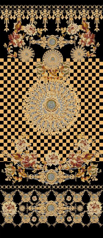 复古印花华亿平台图片