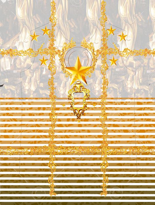 巴洛克印花华亿平台图片