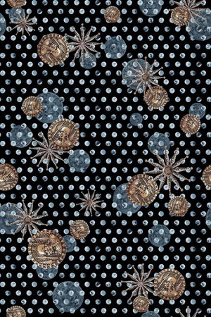 数码 欧式 复古波点 男装女装印花华亿平台图片