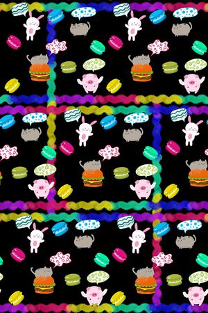 卡通印花华亿平台图片