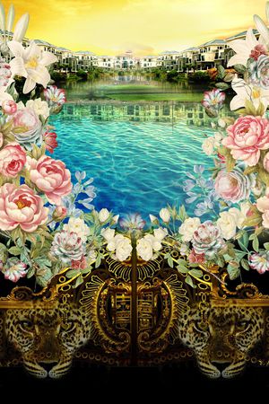 欧式印花华亿平台图片