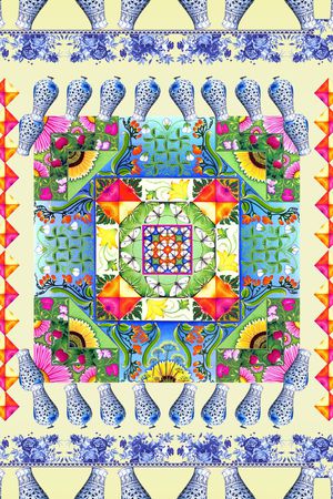 古典印花华亿平台图片