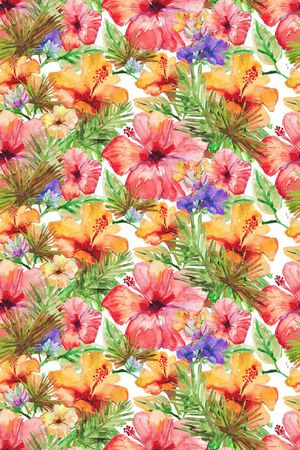 热带水彩印花华亿平台图片