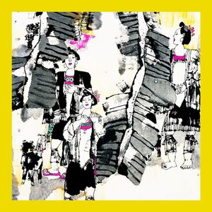 抽象人物印花华亿平台图片