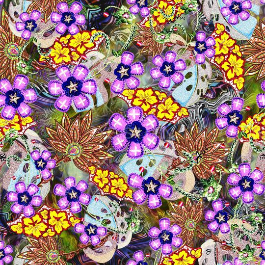 抽象印花华亿平台图片