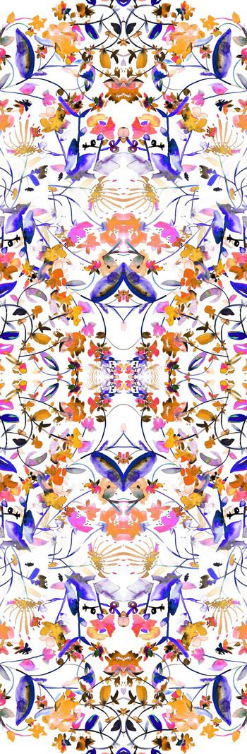 378990-时尚水彩花卉围巾长巾