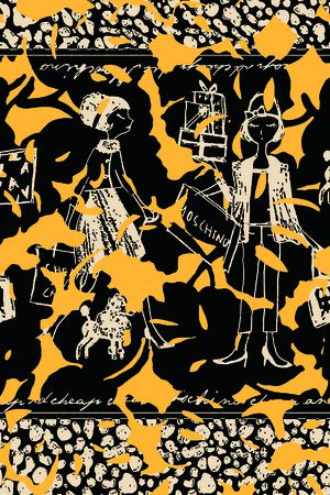 抽象印花华亿平台图片