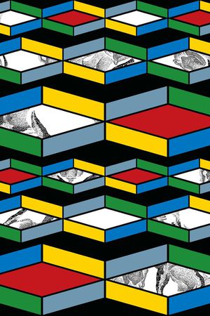 几何印花华亿平台图片