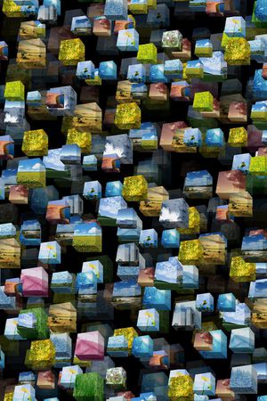 抽象印花华亿平台图片