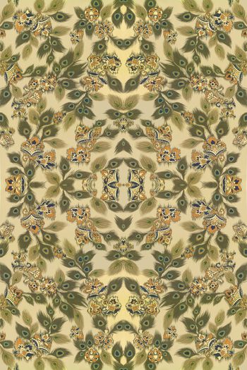 传统纹样印花华亿平台图片