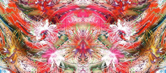 抽象印花华亿平台图片