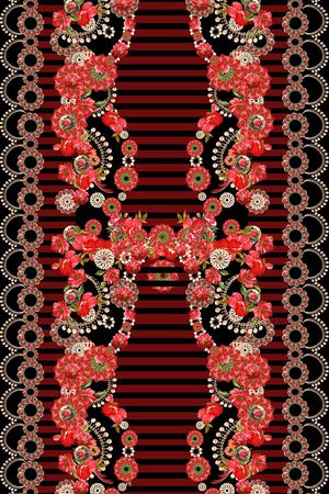 花卉印花华亿平台图片