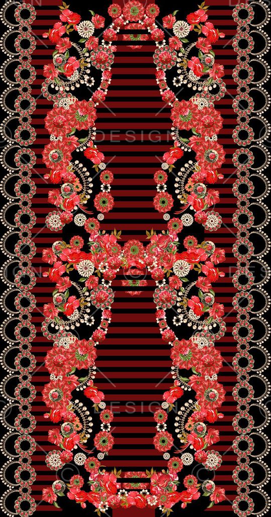 花卉印花华亿平台图片