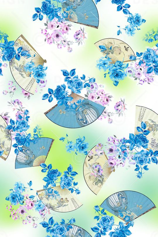 中国风印花华亿平台图片