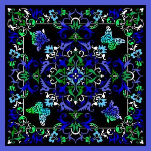 蝴蝶印花华亿平台图片