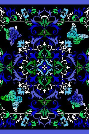 蝴蝶印花华亿平台图片