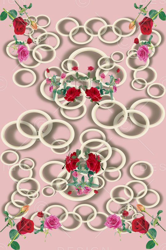 玫瑰印花华亿平台图片