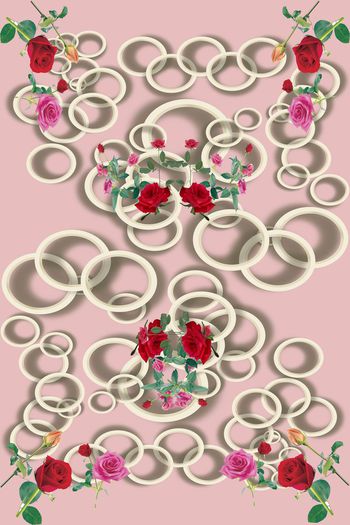 玫瑰印花华亿平台图片