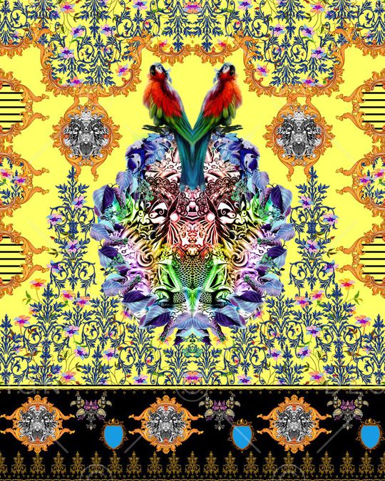 花纹印花华亿平台图片