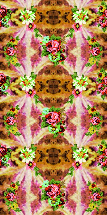 379269-花的抽象拼接