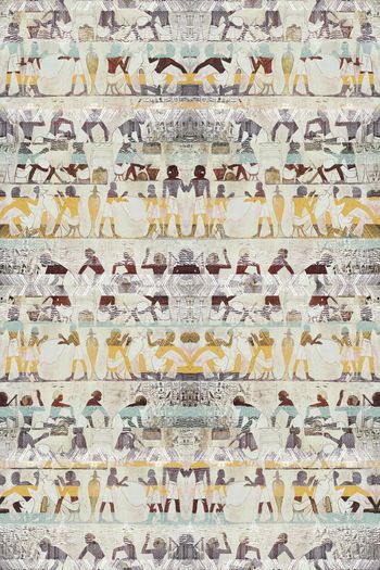 379336-WT435民族风怀旧复古原始人纹理