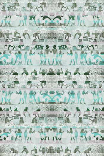 379338-WT435民族风怀旧复古原始人纹理