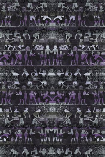 379339-WT435民族风怀旧复古原始人纹理