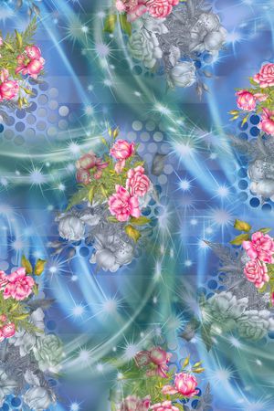 花卉印花华亿平台图片