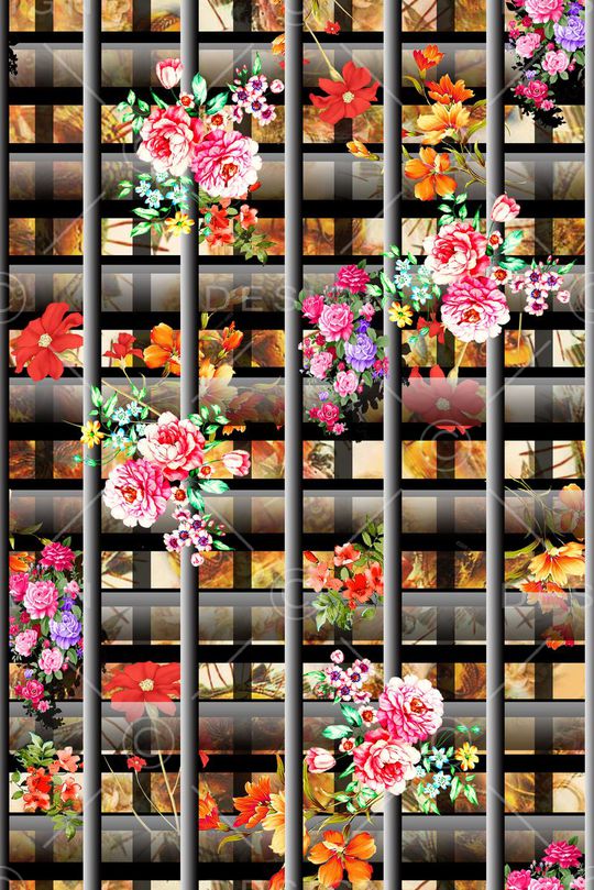 花卉印花华亿平台图片