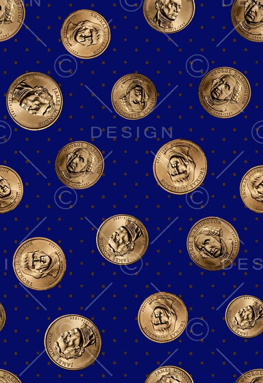 硬币 波点印花华亿平台图片