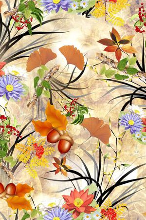 田园风印花华亿平台图片