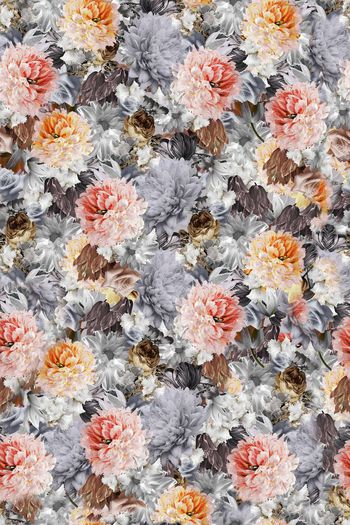 379460-WT436休闲优雅牡丹月季花卉印花