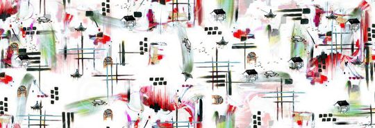 淡雅印花华亿平台图片