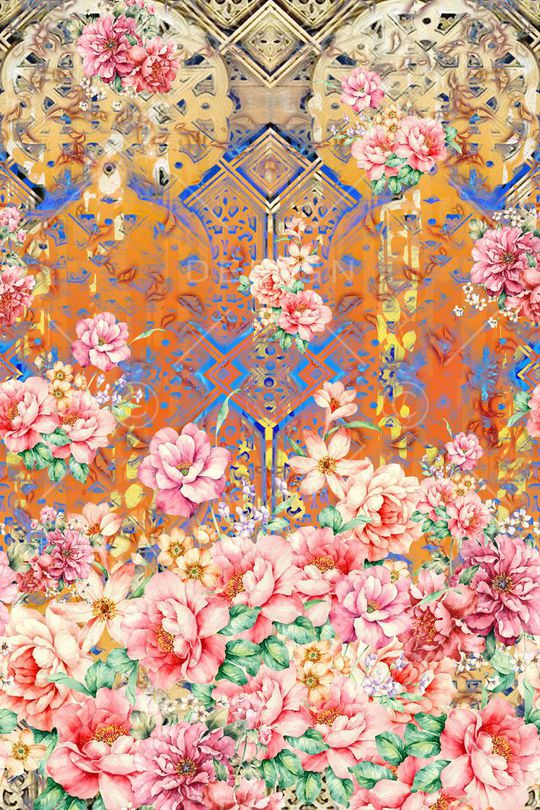 欧式印花华亿平台图片