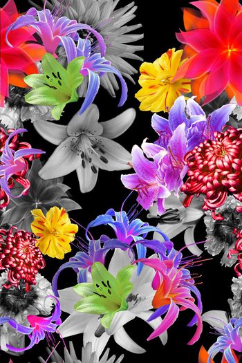 连衣裙印花华亿平台图片