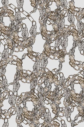 379600-WT438奢华休闲锁链金属链条欧式