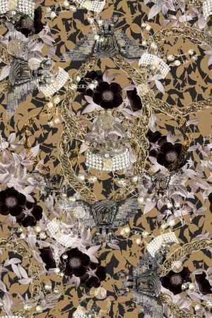 欧式宫廷风印花华亿平台图片