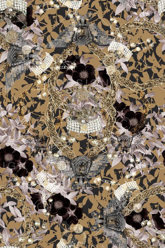 欧式宫廷风印花华亿平台图片