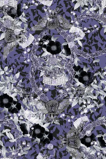 379609-WT439欧式宫廷风奢华珠宝花卉锁