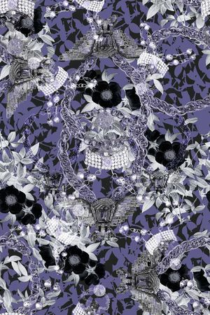 欧式宫廷风印花华亿平台图片