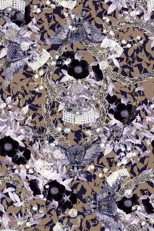 欧式宫廷风印花华亿平台图片